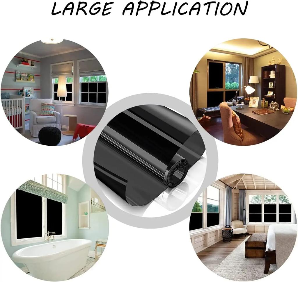 Izolacja Kontrola Ciepła Folia Okienna Ochronna Szkło Przeciwwybuchowe Winyl Do Domu Blokująca Słońce Odblaskowa Folia Okienna Czarna