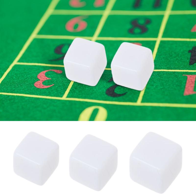 White Blank Dice Game Props Educational Toys Club/Party/Family Games Accessories