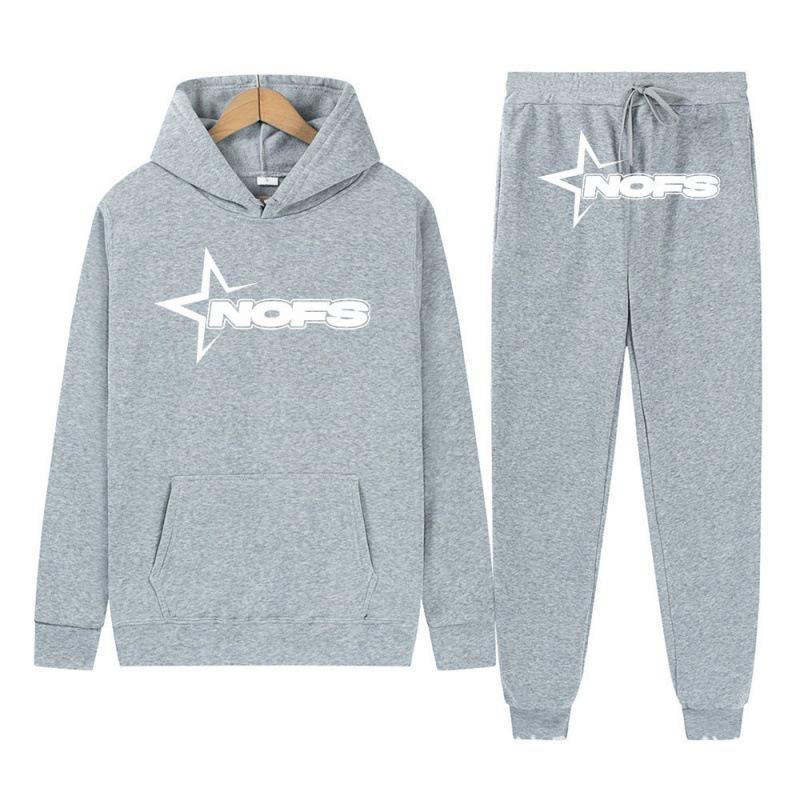 Gothic Punk Rock Letter Hoodie & Sweatshirt Set - Trendy Streetwear