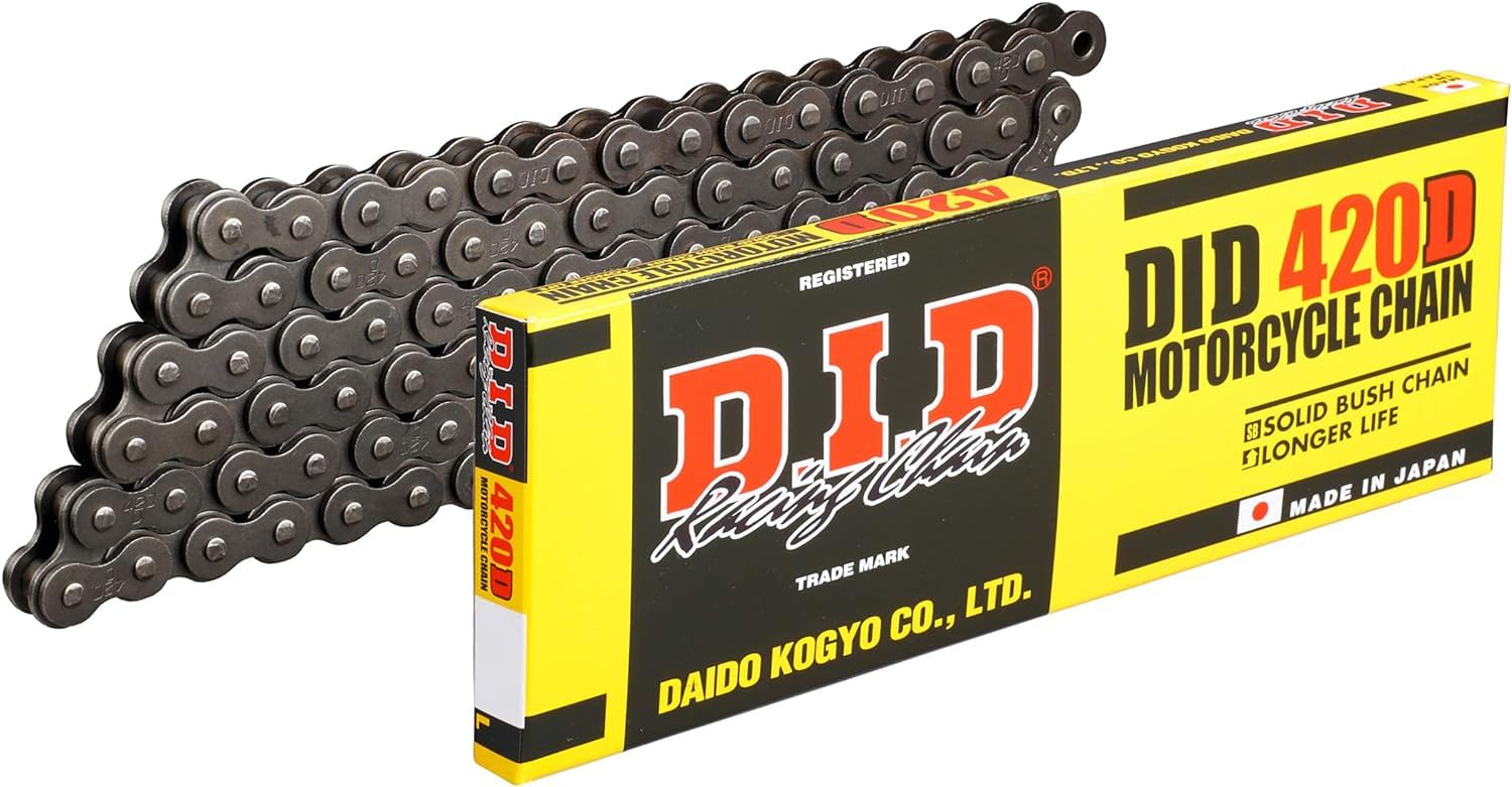 Motorcycle Chain with Clip for Motorcycles D.I.D (Daido Kogyo) Joint, 428D-120RB, Steel, Two-Wheeler