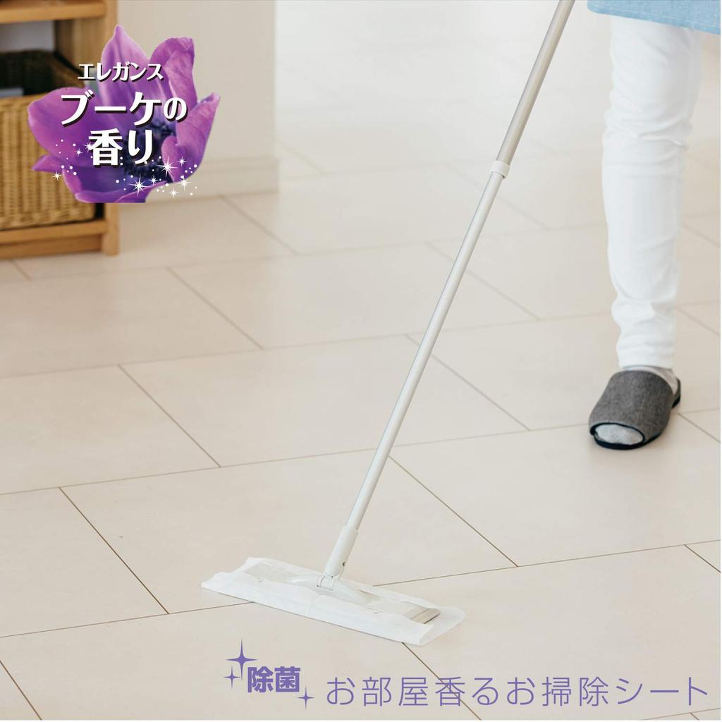 Yamazaki Sangyo Flooring Wet Sheets Bulk Purchase Set Bouquet Scent 20 Sheets x 12 Bags Total 240 Sheets 169955