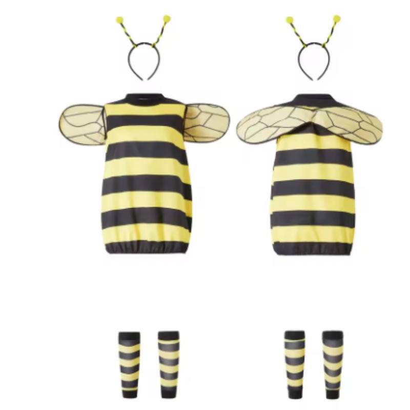 Déguisement Mignon et Fantaisiste de Petite Abeille pour Enfants - Ensemble Complet avec Bandeau pour des Performances Inoubliables