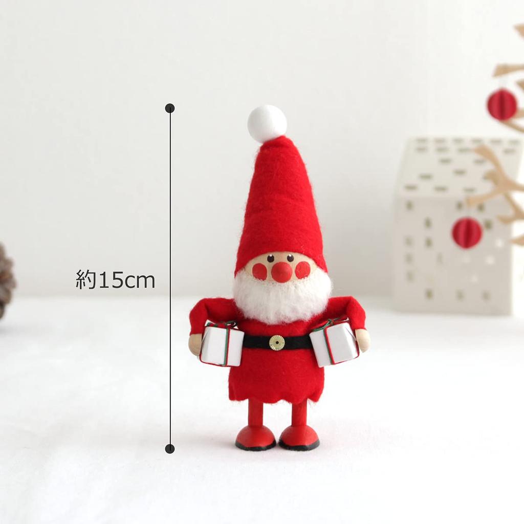 NORDIKA nisse Christmas Wooden Doll (Greedy Santa/Red/NRD120074)