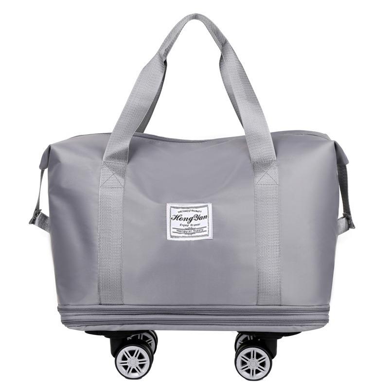 Abnehmbare, tragbare Gepäcktasche mit Universalrädern, Aufbewahrungstasche mit hoher Kapazität zur Trennung von Trocken- und Nassflüssigkeit, erweiterbare Reisetasche für Geschäftsreisen, Sport- und Fitnesstasche