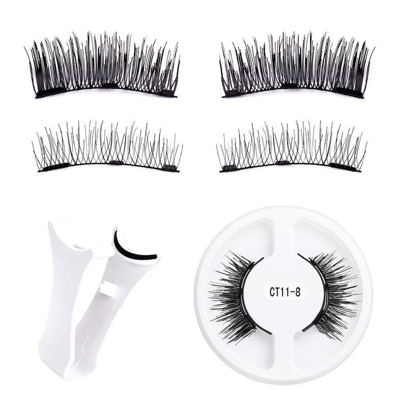 

1 Пара Магнитных Накладных Ресниц Набор Многоразовые Пушистые Накладные Ресницы и Пинцет Набор Натуральные Длинные Волокнистые Накладные Ресницы Наращивание Макияж