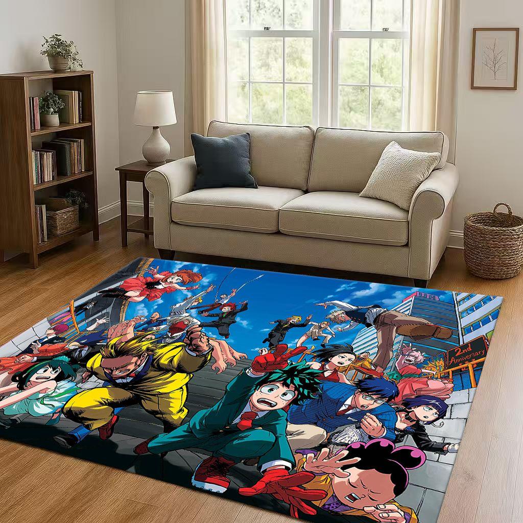 Anime My Hero Academia Bakugou Deku Kreskówka Salon Antypoślizgowy Dywanik Dywan do Sypialni Pokoju Zabaw Sofa, Dekoracja Domu Wycieraczka