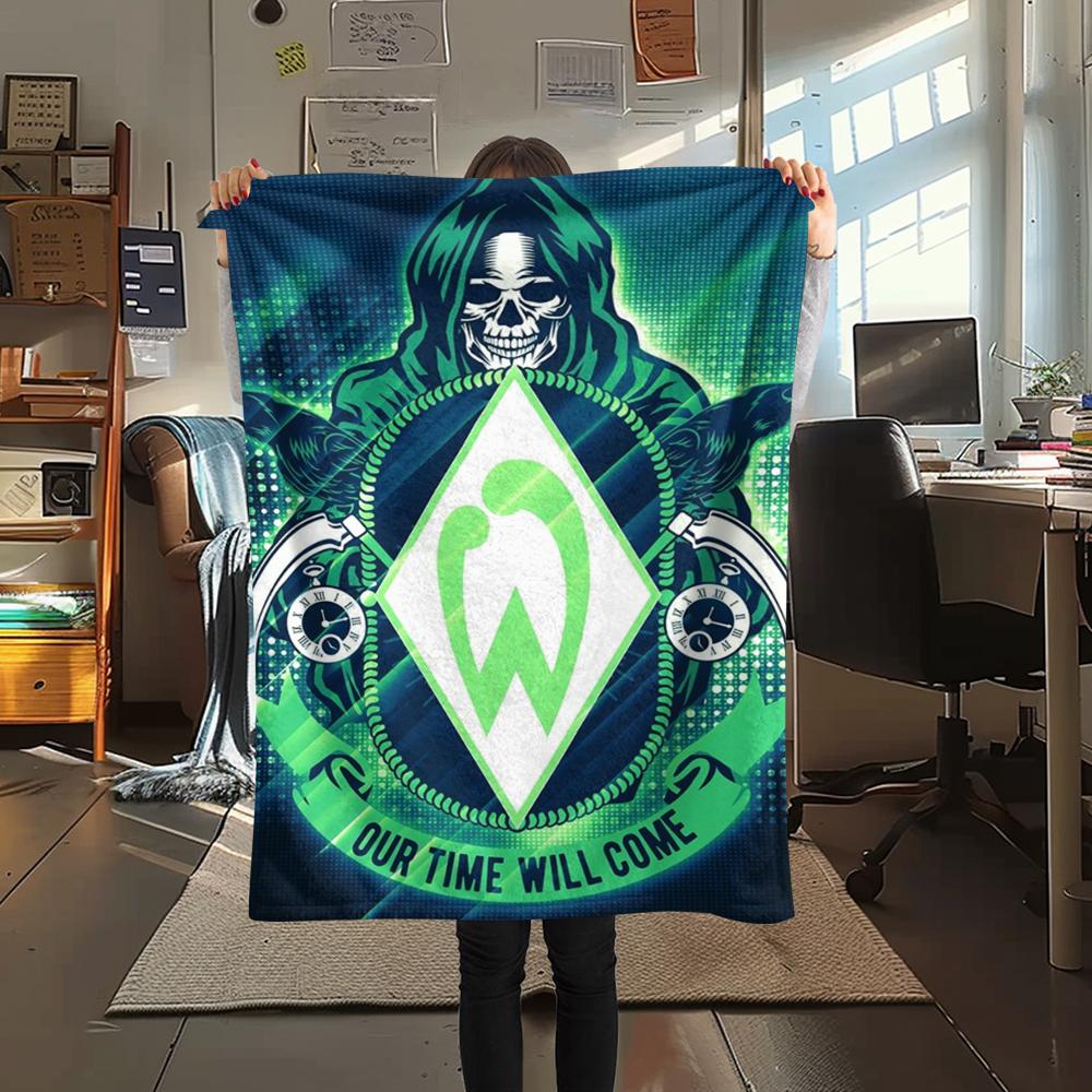 1pc Bremen Germany Print Flannel Blanket, High Quality Comfortable for All Seasons, Home Decor, Warmth and Comfort, Perfect for Christmas Gifts20