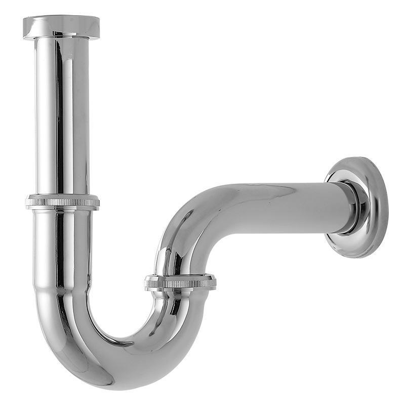 Stainless Steel Drain Pipe For Washbasins, U-Shaped Odor-Proof Basins, Wall-Mounted P-Bends, S-Bends