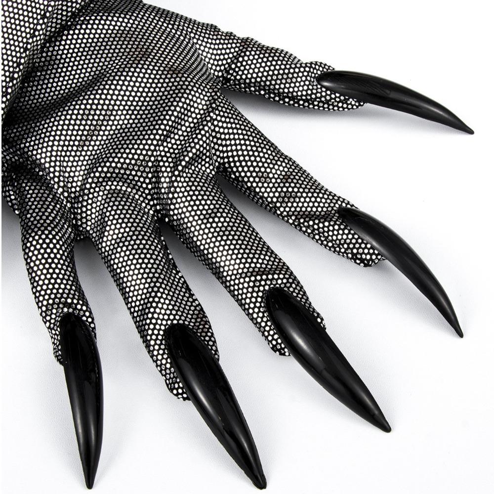 Rhinestone Cat Girl Mask Gloves Set Cosplay Prop Masquerade Gloves  Dance Performance