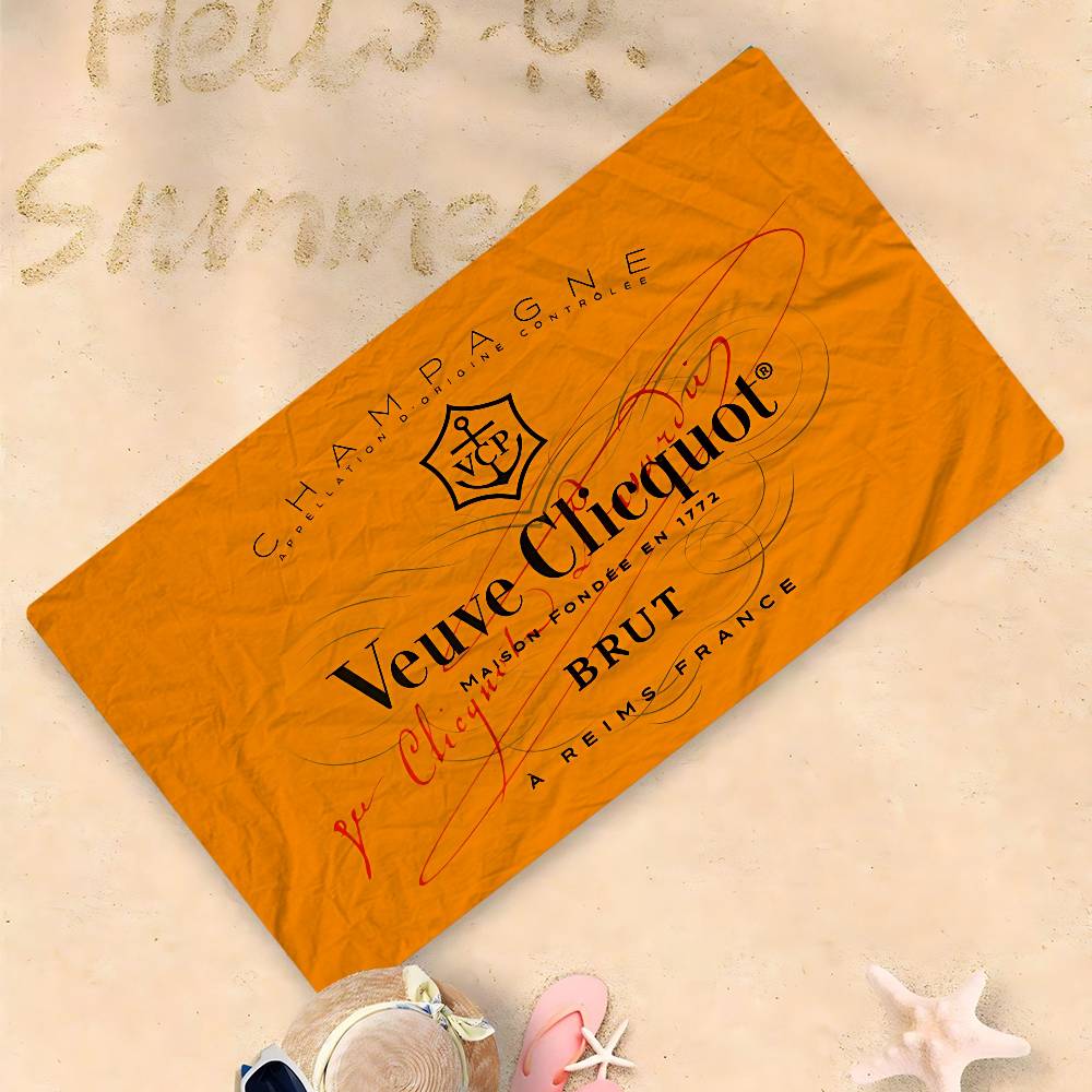 V-Veuve C-clicquot Anime Pludmales Peldēšanas Dvieļu