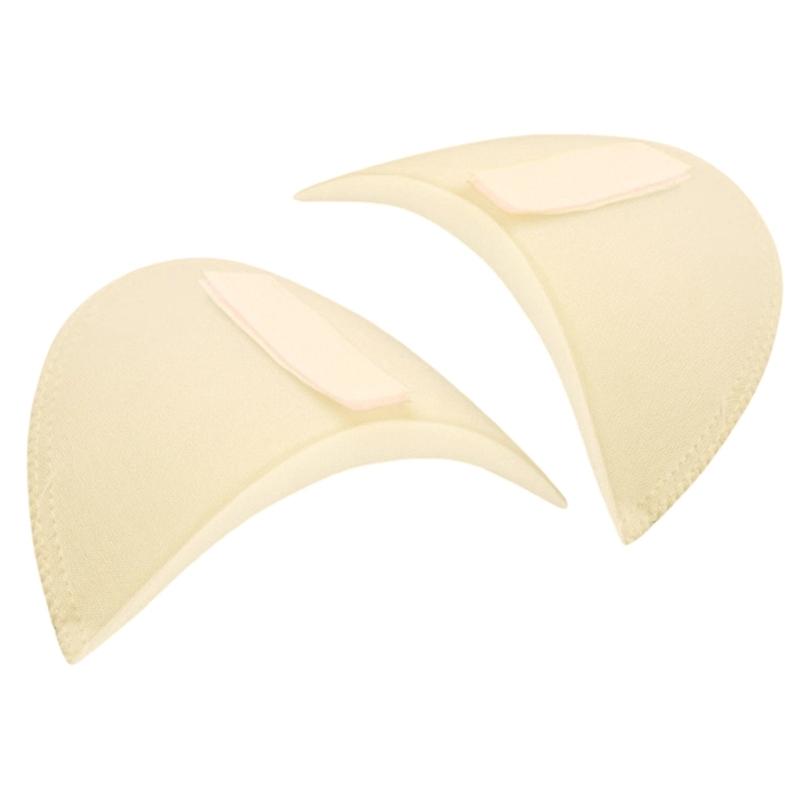 Cushioned Shoulder Inserts for Clothing Structure, Contoured Garment Support with Touch-Close Closure, Set of 3
