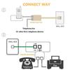 1pc High Quality One Point Two 6P4C RJ11 Dual Female Splitter Telephone Extension Male Connecto X1M0