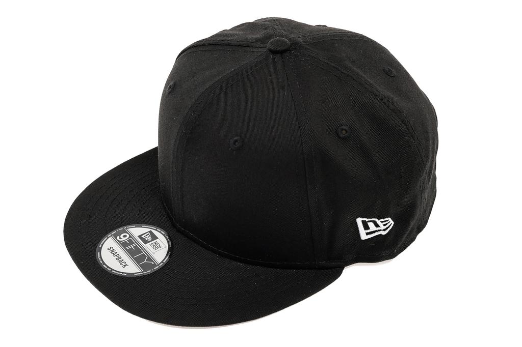 9FIFTY Flat Bill Snapback Cap Black [New Era] -