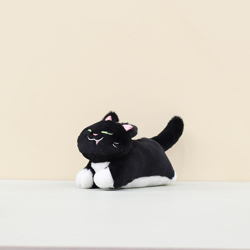 Charming Plush Cat Stuffed Animal Keychain High Quality Soft Short Fur Design