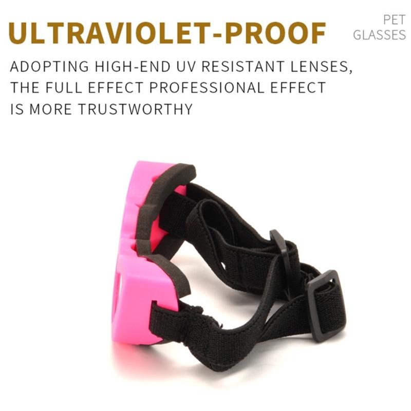 Cute Heart Design Dog Sunglasses PC Lens Wind Sand Dust Proof Protective Eyewears For Pet Walking Running