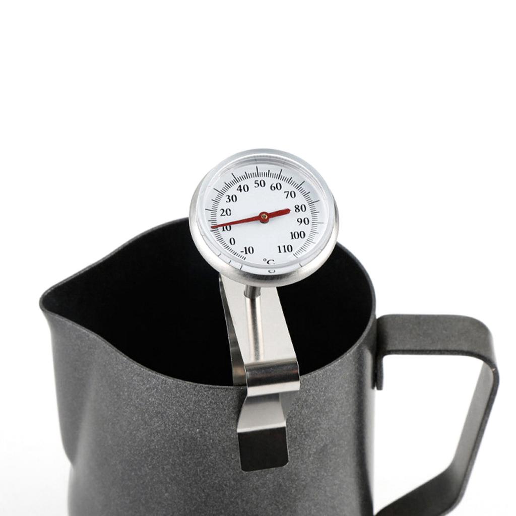 Adjustable Hanging Coffee Foaming Thermometer Temperature Gauge with Clip Kitchen ToolsShort Type