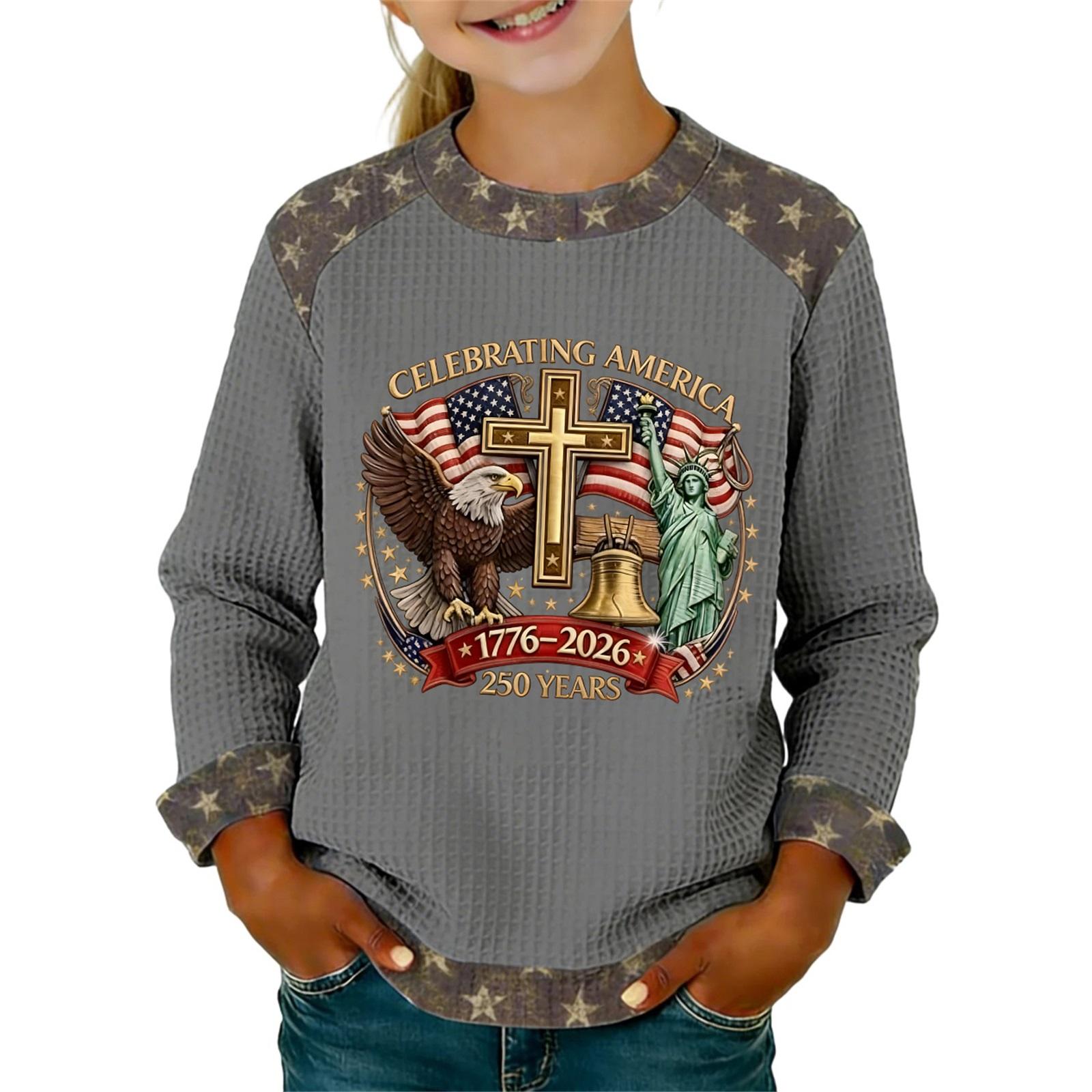 Children s Fashionable  Comfortable  Casual Long-Sleeve Printed Top 160