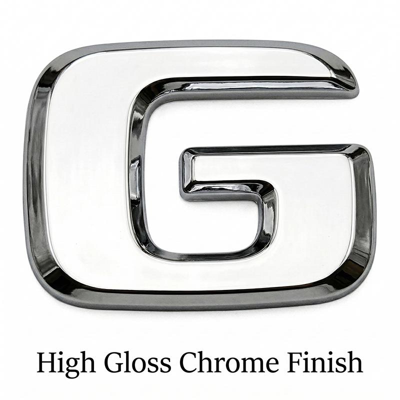 3D Car Rear Trunk Letters Emblem G63 G55 G65 Badge Logo Sticker For Mercedes Benz G Class W463 AMG Styling Accessories Black