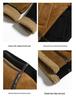 Men's Suede Plush Lined Autumn Stand-Up Collar Jacket