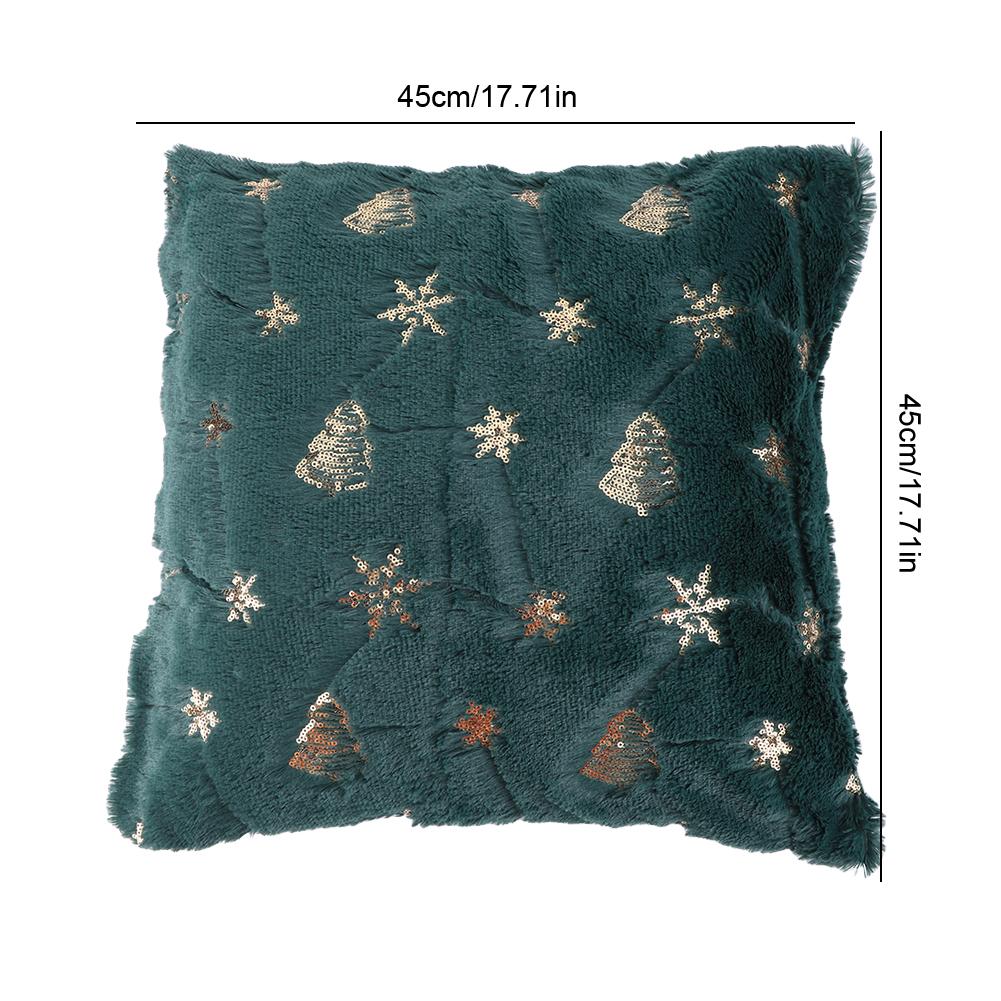 45x45cm Christmas Cushion Covers Decorations 2025 Winter Pillows Cover Decor Sofa Cover Snowflake Cushion Cases Home Decoration