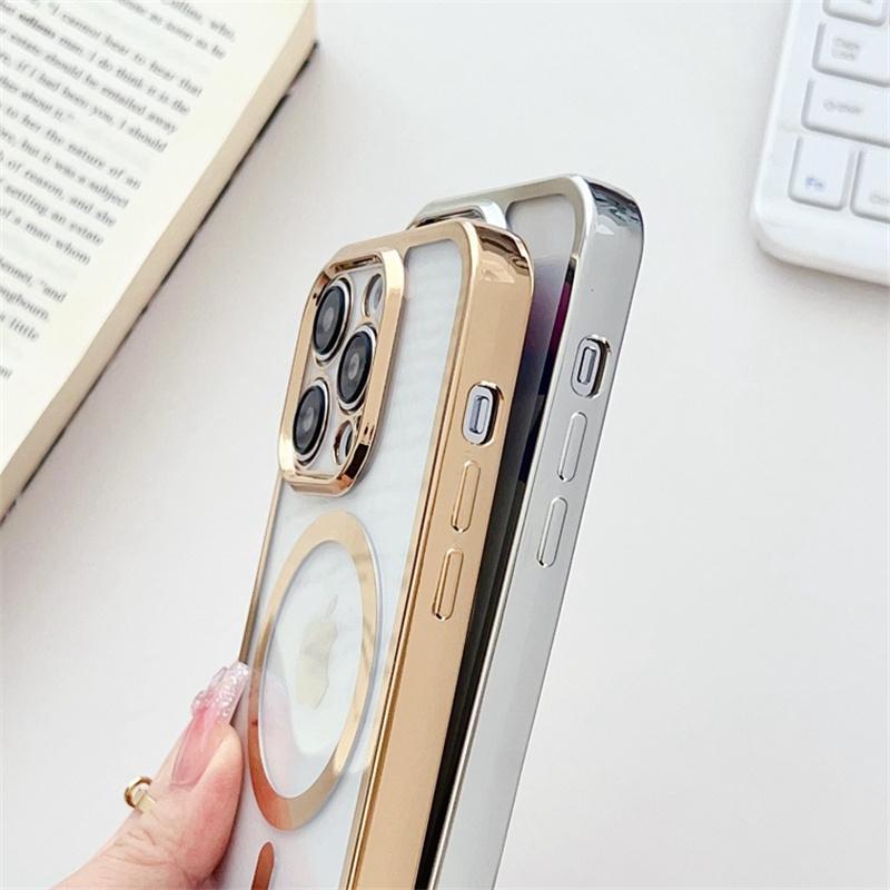For iPhone 12 Pro Magnetic Case Crossbody Lanyard TPU Phone Cover