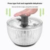 Presse Déshydrateur de fruits et légumes Multifonctionnel Séchoir à salade de légumes Repas fitness Panier d'égouttage ménager