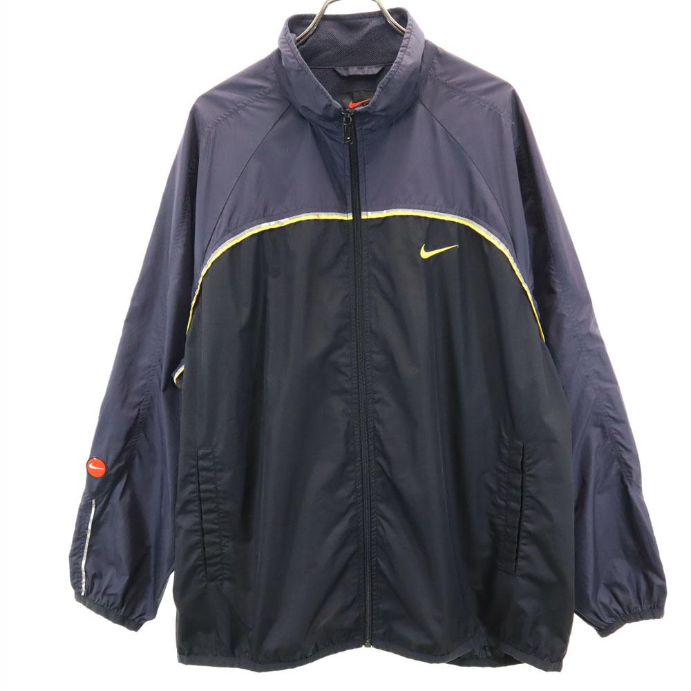 

NIKE 90s 00s Old Windbreaker XL Navy x beige Jacket Men s Used