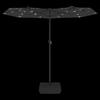 Vidaxl Podwójny Parasol Ogrodowy Z Led, Antracytowy, 316X240 Cm