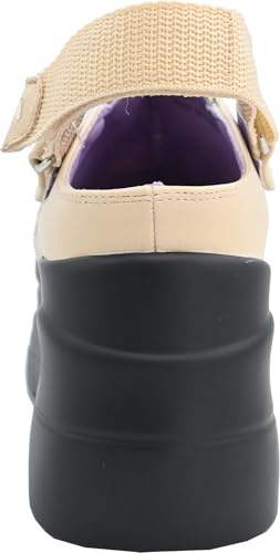 Yosuke Women's Yellow Combination Sandals, Sizes 22.0cm-22.5cm, 4460072