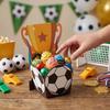 10Pcs/Pack Portable Football Candy Box Cartoon Football Trophy Box  Party Supplies