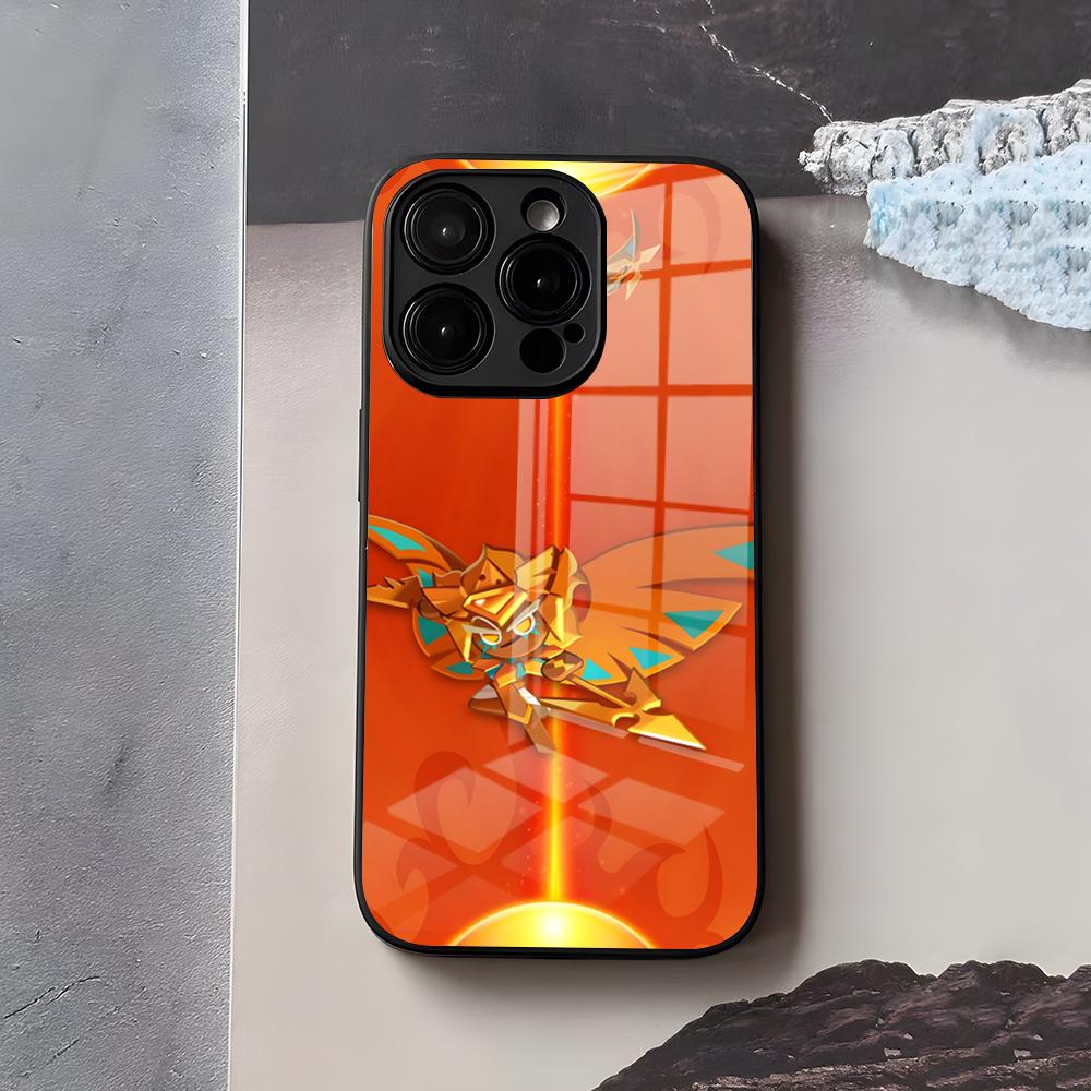 C-Cookie Run K-Kingdom Phone Case For IPhone 17 Air 16 E Pro Max 15 14 13 Mini 12 Pro 11 Max Plus Black Glass Cover