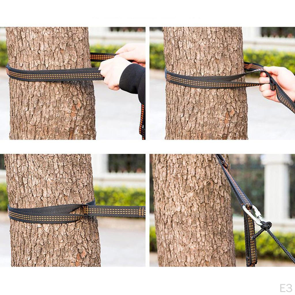 Hanging Straps, Kit for Hammock Rope with Carabiners Carrying Bag Holds Up 00 Lbs, Easy To