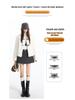 Women's High-Waist Sequin Wool-Blend A-Line Skort: Autumn/Winter 2025 Slimming Side-Slit Hip-Hugging Fashion