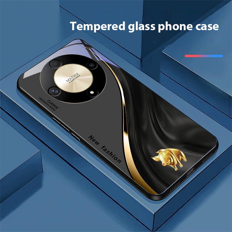 

Flowing Pattern For Honor Magic 6 50 70 90 Lite X7b 200 Pro Nova 10 Nova 5T X6 P30 Pura 70 Ultra Tempered Glass Phone Case For honor X6