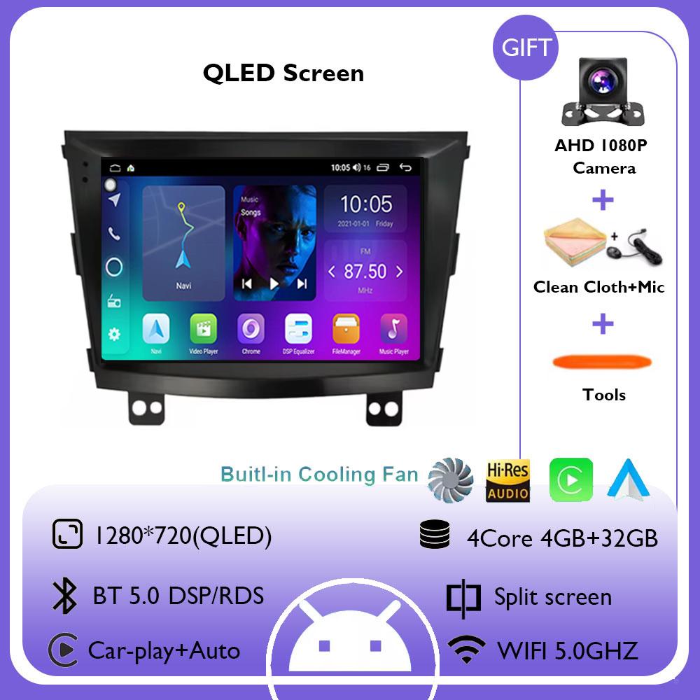 Android 14 For SsangYong Tivolan Tivoli 2014 - 2017 Car Video Multimedia QLED 4G+WIFI DSP GPS Radio Player 360 Camera Head Unit