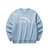 Men's Logo Print Crew Neck Sweatshirt Light Blue 952548702-6