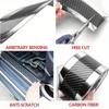 Car Stickers Anti Scratch Door Sill Protector Rubber Strip Carbon Fiber Auto Threshold Bumper Door Edge Protective Sticker Film