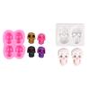 Halloween Skull Silicone Mold 3D Fondant Mold DIY Resin Ornament Mold Nonstick