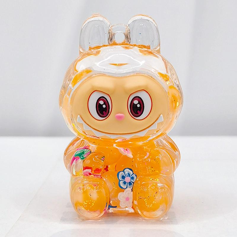 Quicksand Rabbit Cute Flash Color Dopamine Car Home Toy Ornaments