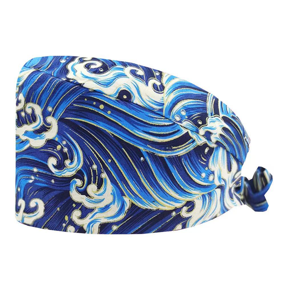 Cartoon Print Spa & Nurse Surgical Cap