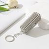 Keychain Lip Gloss Storage Case Bling Portable Lipstick Holder Rhinestone Lipstick Box  Purse