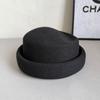 Mode Zomer Gaas Franse Haak Fedoras Hoed Ademende Baret Dames Harde Zwarte Pilbox Hoed Elegante Stewardess Zon Hoed