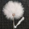 Colorful Craft Fan with Tassels Dance Hand Fan Portable Fairy Feather Fan