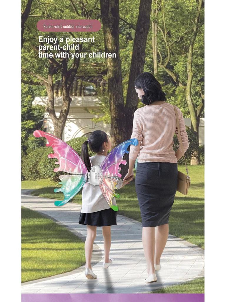 Children's Luminous Butterfly Fairy Wings for Outdoor Stage