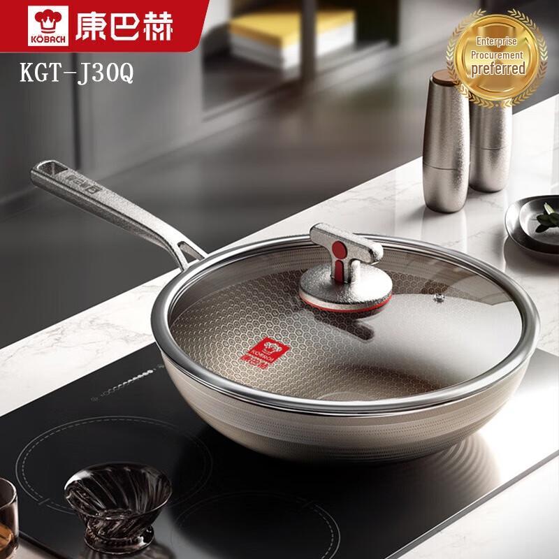 KBH Titanium Honeycomb Non-Stick Wok