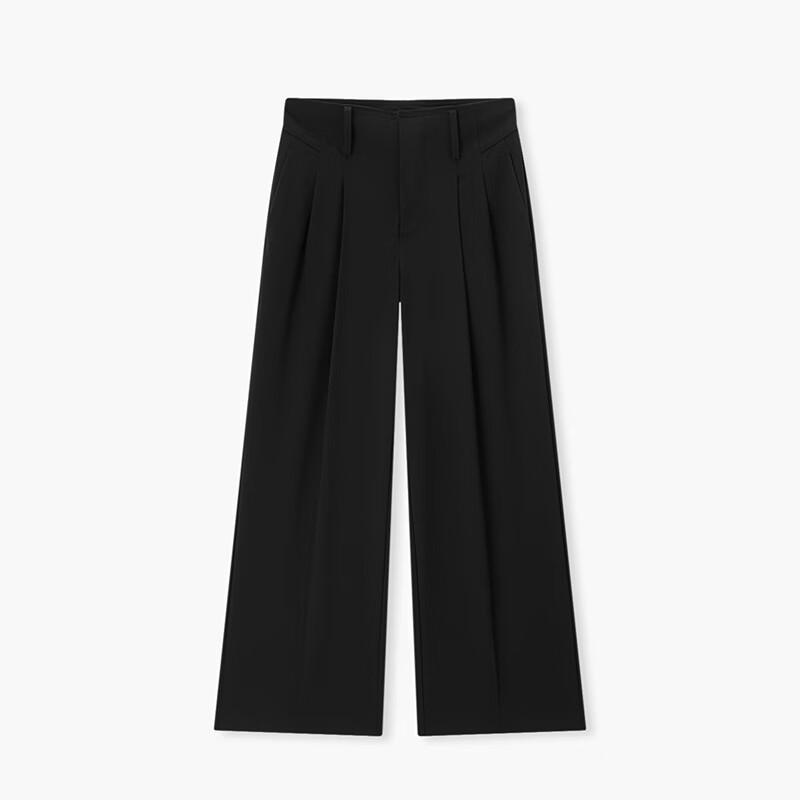 EICHITOO 2026 Spring Women's Wool Blend Wide-Leg Casual Pants