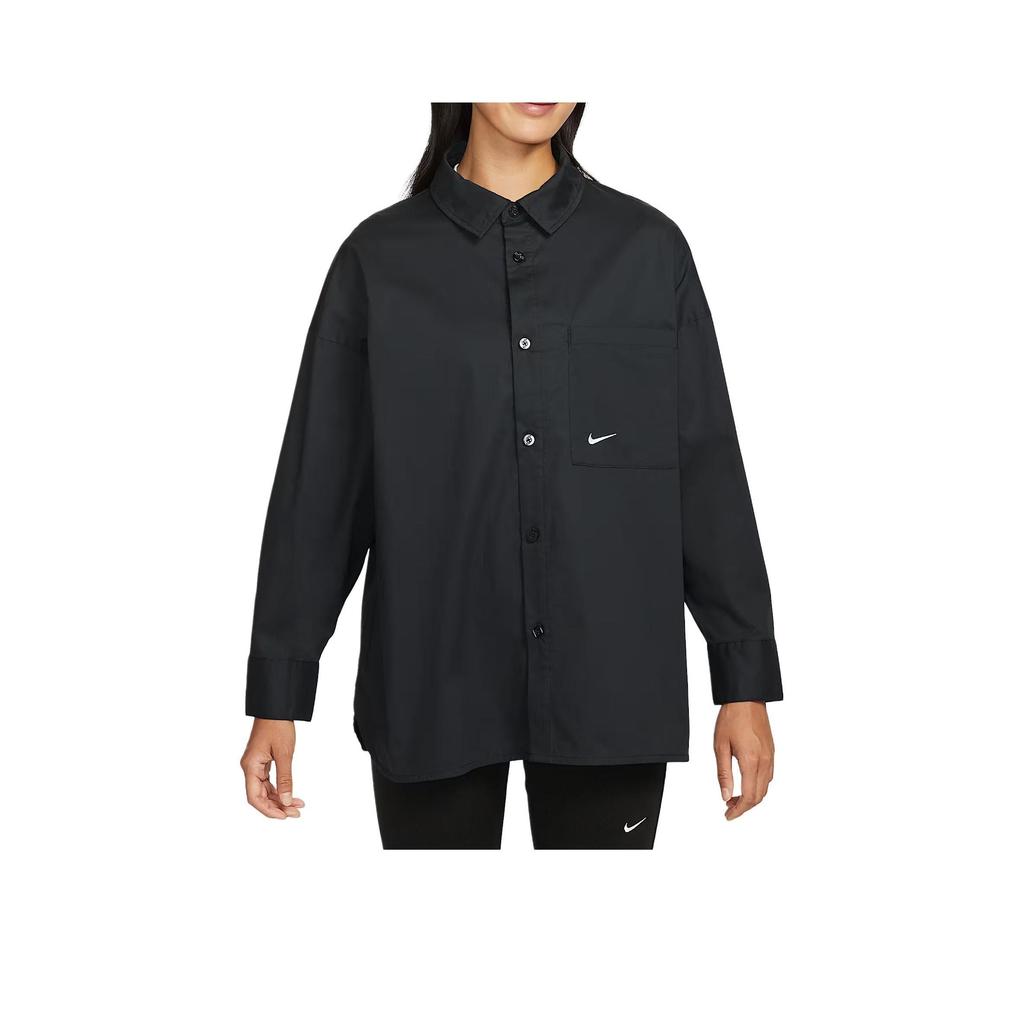 Nike Chill Poplin Casual Long Sleeve Shirt Women Tops HJ0716-011