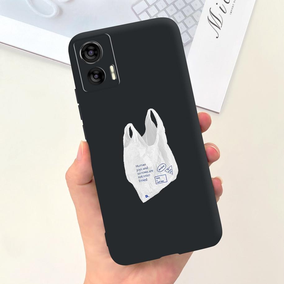 For Motorola Edge 30 Neo Case XT2245-1 Cute Cartoon Cat Painted Bumper Soft Silicone Cover For Motorola Edge 30 Lite 2022 Fundas