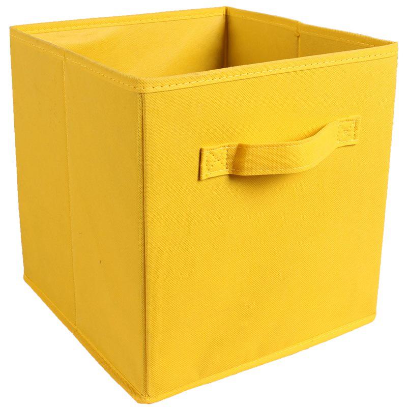 Universal Lidless Foldable Storage Box for Clothes & Toys - Non-Woven Fabric Organizer