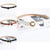 2022 New Round Buckle Belt Women's Fashion Simple Retro Waist Belt Decoration Jeans Belt